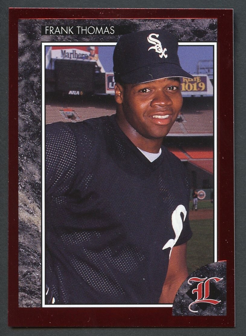 1992 Legends Sports Memorabilia Magazine Insert #2 Frank Thomas Red Foil Border
