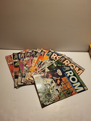 ROM SPACEKNIGHT LOT - MARVEL COMICS GROUP  80'S- #7,8,13,21,26,32,35,36,56,74