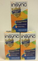 Insync Natural Probiotic Supplement, 3 Pack Of 90 Count Total - Exp 07-2017 Insync Natural Probiotic Supplement, 3 Pack Of 90 Count Total - Exp 07-2017