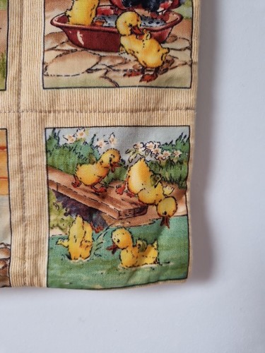 Vintage Handmade Child's Bag Duckling Ducks Puppy Girls - Picture 5 of 8