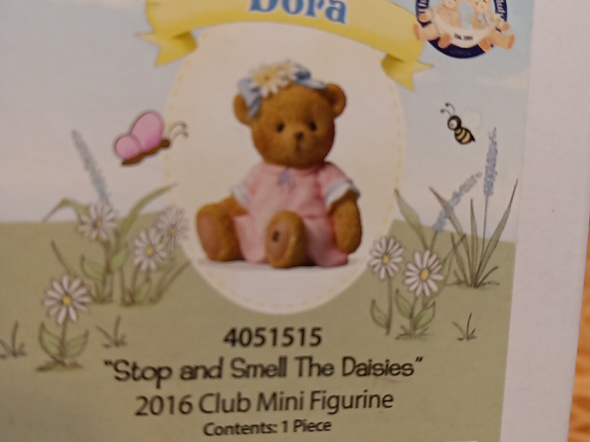 Cherished Teddies Dora #4051515 2015 Club Mini Figurine stop smell
