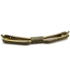 Skinny Middle Groove Tie Collar Clip Bar Vintage