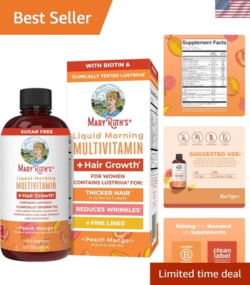MaryRuth's Lustriva: Hair Growth Liquid Multi with Biotin & Anti-Aging Benefits