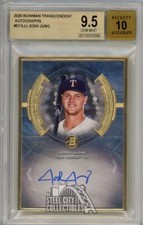 Josh Jung 2020 Bowman Transcendent Autograph Card #BTA-JJ 14/25 BGS 9.5 Gem Mint
