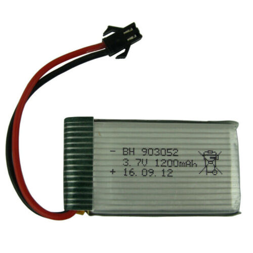 New 903052 1200mAh 3.7V SM Plug Battery For RC Helicopter Drone Toys - Picture 7 of 8