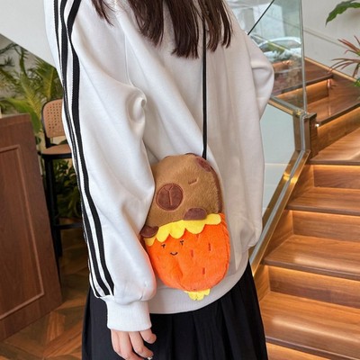 Nbhuiakl Capybara Plüsch-Rucksack – Süßer Tierrucksack Für Kinder & Jugendliche