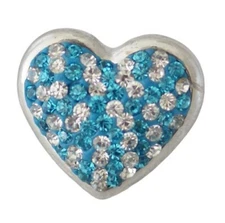 Snap Jewelry Rhinestone Heart Valentine Love fits 18-20mm Fits Ginger Charms