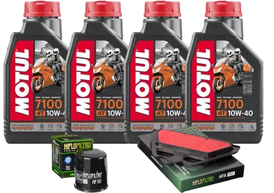 Set / Entretien Kawasaki Z / 900 2017/2022 Motul 7100 10W40 Filtre à Huile Air - Photo 1/3