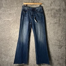 Vigoss Jeans Womens 27 Blue Denim Raw Hem Pockets Cotton Stitch Fix