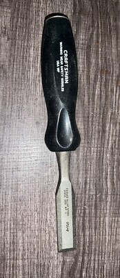 Vintage Craftsman USA WF 3/4'' Chisel 36852 Black Plastic Handle