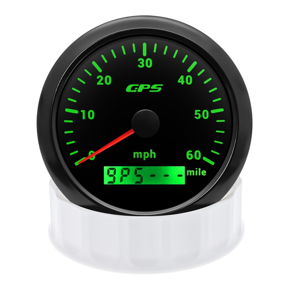 85mm GPS Speedometer 0-60MPH Odometer Gauge Waterproof For Car Marine Boat Truck 85mm GPS Speedometer 0-60MPH Odometer Gauge Waterproof For Car Marine Boat Truck