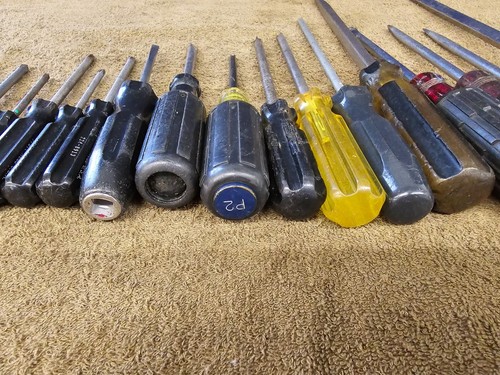 21 Pratt Read Crescent Screwdriver Set Slotted Phillips Flat Head Tip Long Short - Picture 19 of 22