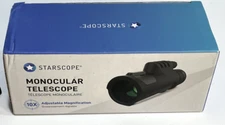 New Starscope Monocular Telescope 10x Manually Adjustable Magnification