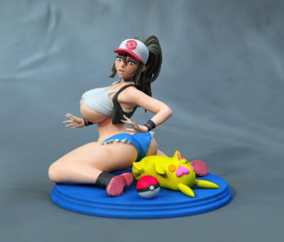 Adult Hilda Trainer Pinup Figure 3D Print UNPAINTED UNASSEMBLED Resin Model
