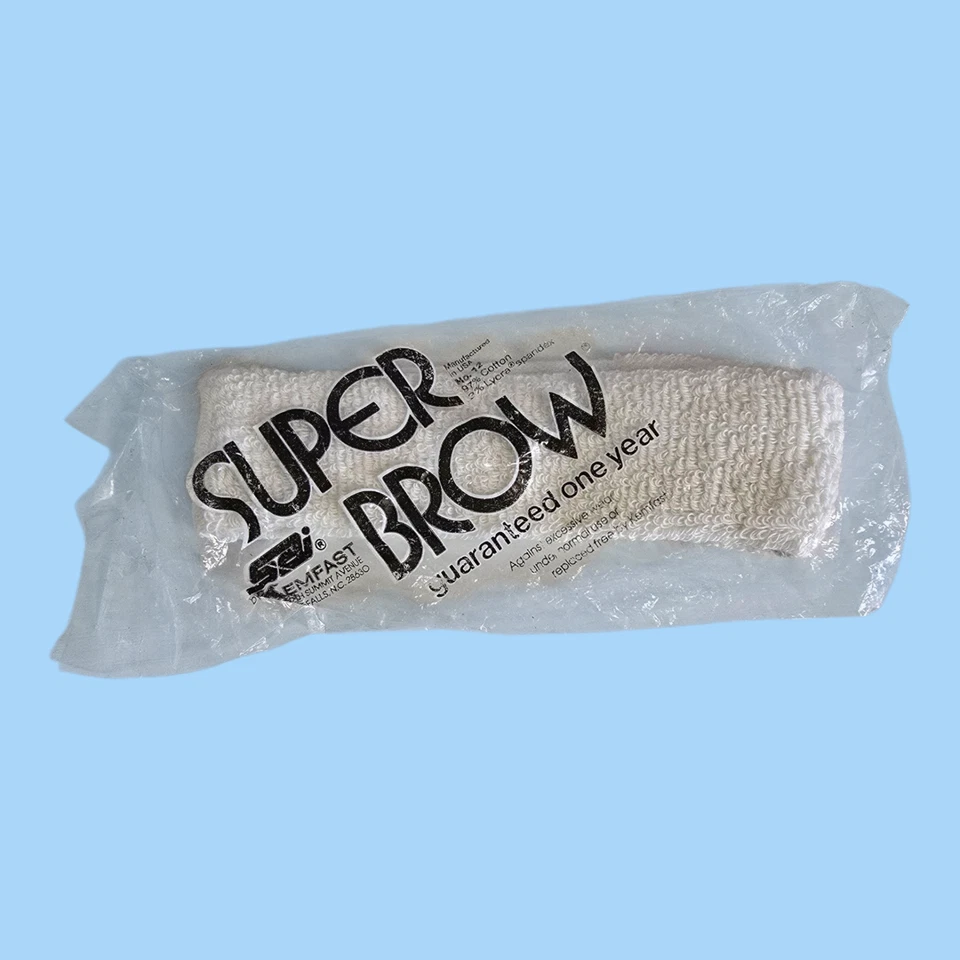 SEALED 3 Super Brow Sweatbands Head Bands~ 1 is Dept. A Levi's ~ Sai by Kemfast - Image 4 of 4