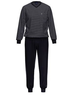 Ammann Schlafanzug lang Nightwear 7557 Gr. 48-64 und Gr. 102-106 in 2 Farben