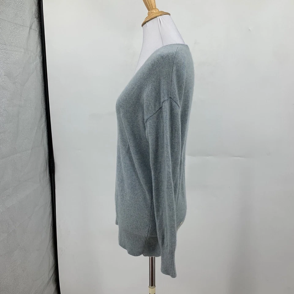 Jersey de cachemir autógrafo para mujer XS extra pequeño azul cuello en V Marks and Spencer Foto 3 de 4