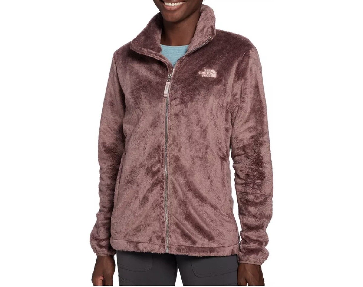 THE NORTH FACE WOMEN LUX OSITO FLEECE FULL ZIP JACKET Twilight