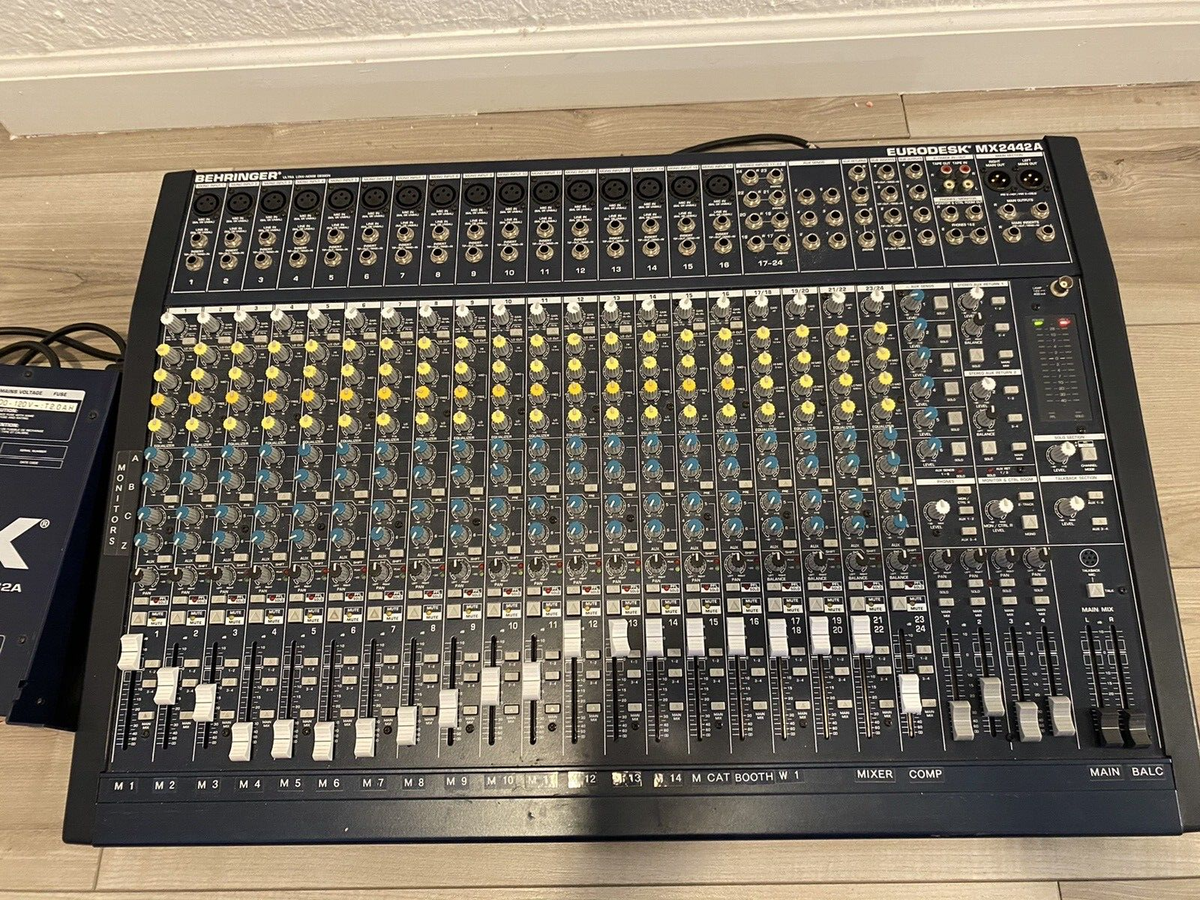 Behringer Eurodesk MX2442A 24 Channel Mixing Console W/POWER