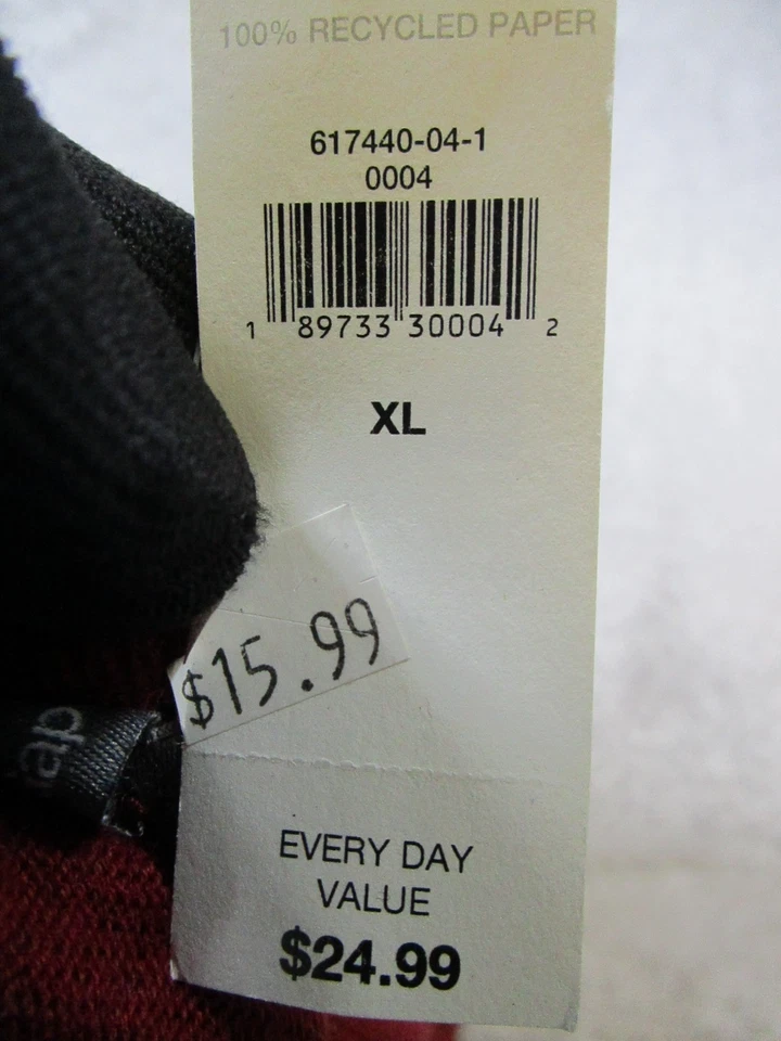 Gap Vest Womens Xl Red Cotton Knit Sweater New - Image 4 of 4