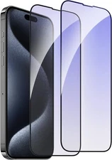 For iPhone 16 15/14/13/12/11 All Anti-Blue Light Tempered Glass Screen Protector