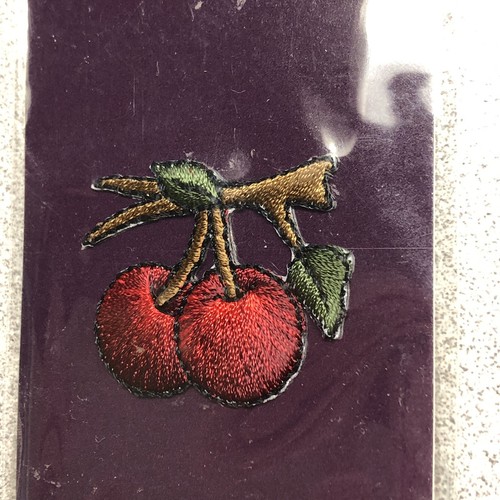 Cherries Embroidered Iron On Applique Patch Small New - Fruit Baking Tomato Girl - Picture 4 of 5