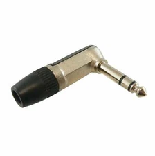 AMERICAN RECORDER Right Angle 1/4" Audio TRS Plug - 3 conductor