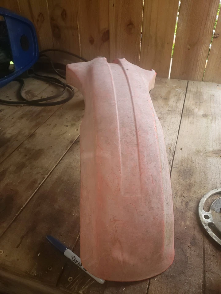 Guardabarros delantero rojo OEM Honda XR 200 R XR 250 R 1984-1985 Foto 2 de 4