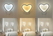 APPLIQUE LAMPADA DA MURO PER INTERNO A PARETE MODERNO FORMA CUORE CON LED 6W  