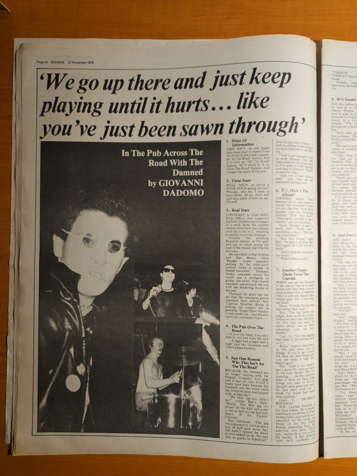 Sounds Music Newspaper November 27th 1976 Rod Stewart Cover Queen