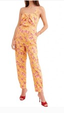 Farm Rio Banana Sunshine Bow Top Jumpsuit Romper Size S NWT 190 1 Piece