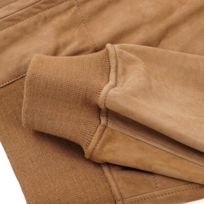 Rifugio Napoli Unlined Soft Nappa Suede Leather Bomber Jacket M
