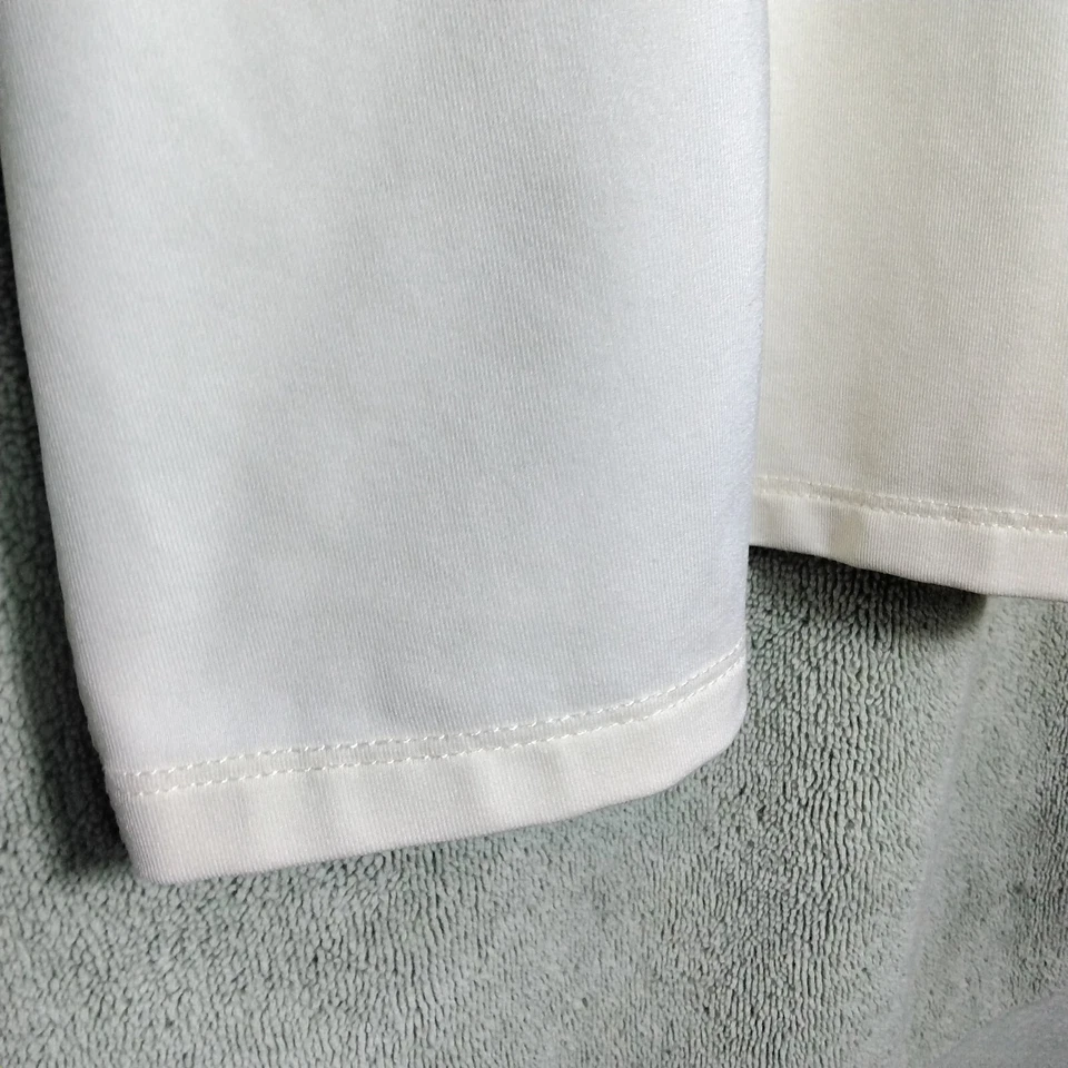 Top Polo Izod XFG Cool FX Mujer Talla L Perla Crema Estrás Cremallera Foto 3 de 4