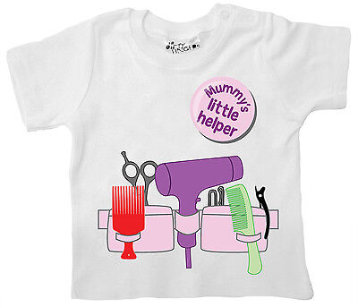 Lustig Baby T Shirt Friseur Werkzeug Gurtel Mummy S Little Helper Ebay