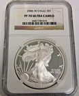 2006 W American Proof Silver Eagle NGC PF70 Ultra Cameo