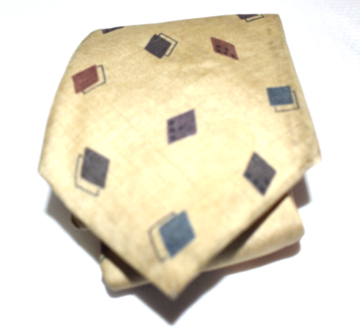 Vintage Multi-Color Geometric Silk Tie RN 17843 Made in USA | eBay