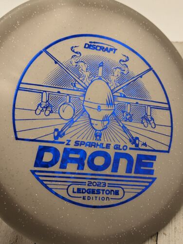 New Discraft Ledgestone 2023 Sparkle GLO Z Drone Midrange Golf Disc 177+ Grams - Picture 6 of 9