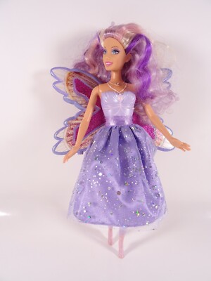 Vintage Barbie Doll Glitter Swirl Fairytopia Fee Puppe mit Funktion rar (17954)