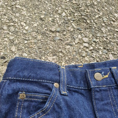 Deadstock Vintage 70s 80s Lee Denim Riders Jeans Indigo Dark Wash Womens  Size 12