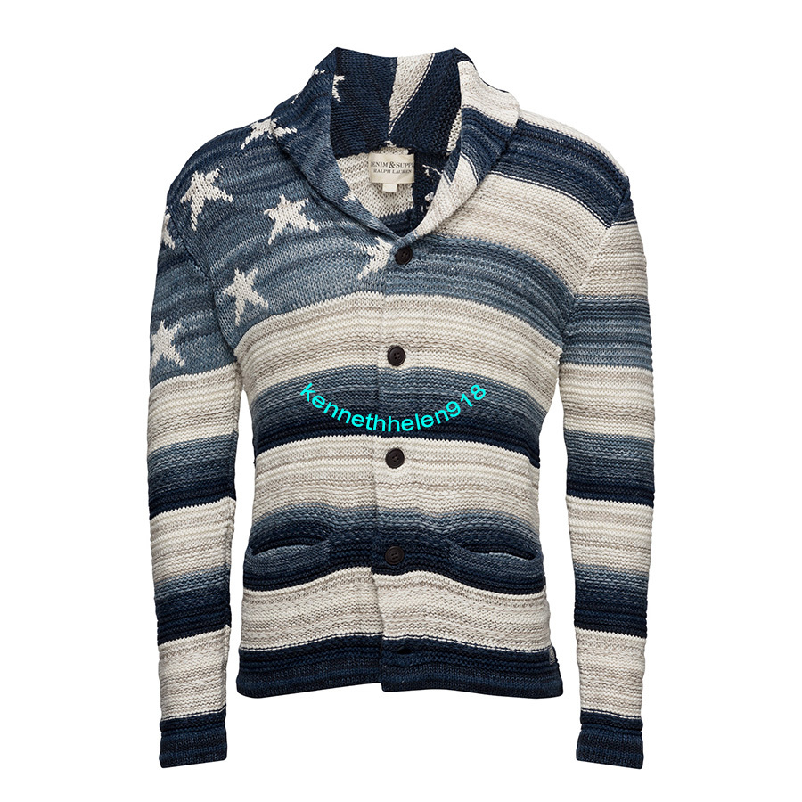DENIM&SUPPLY RALPHLAUREN　国旗　ニットカーディガン　XS DENIM & SUPPLY RALPH LAUREN FLAG GRAPHIC CARDIGAN SWEATER