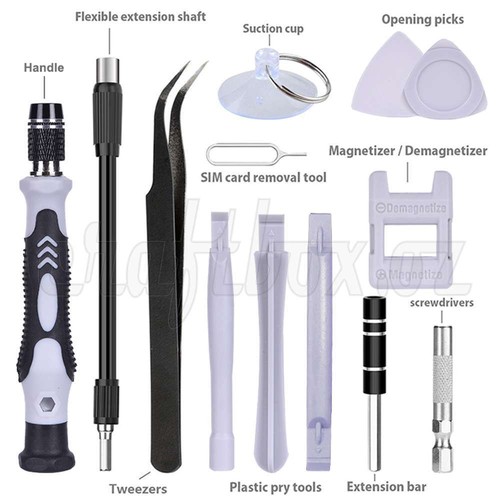 Juego de destornilladores de precisión 125 un. Kit de herramientas de reparación de relojes para computadora PC teléfono hágalo usted mismo - Imagen 3 de 6