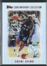 2003-04 Topps Contemporary Collection #111 Kwame Brown Red #/225 Wizards
