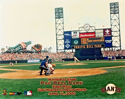 Pac Bell Park - San Francisco Giants First Pitch 8x10 Photo