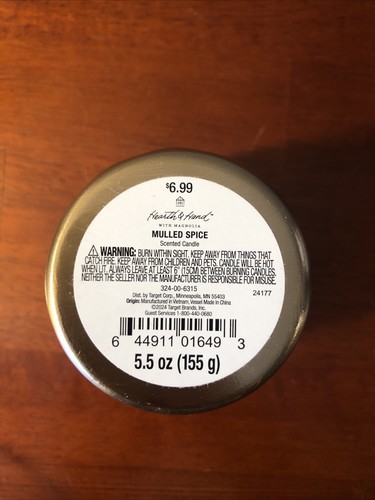 Hearth & Hand with Magnolia Mulled Spice Candle 5.5 oz Christmas 2024 - Picture 3 of 3