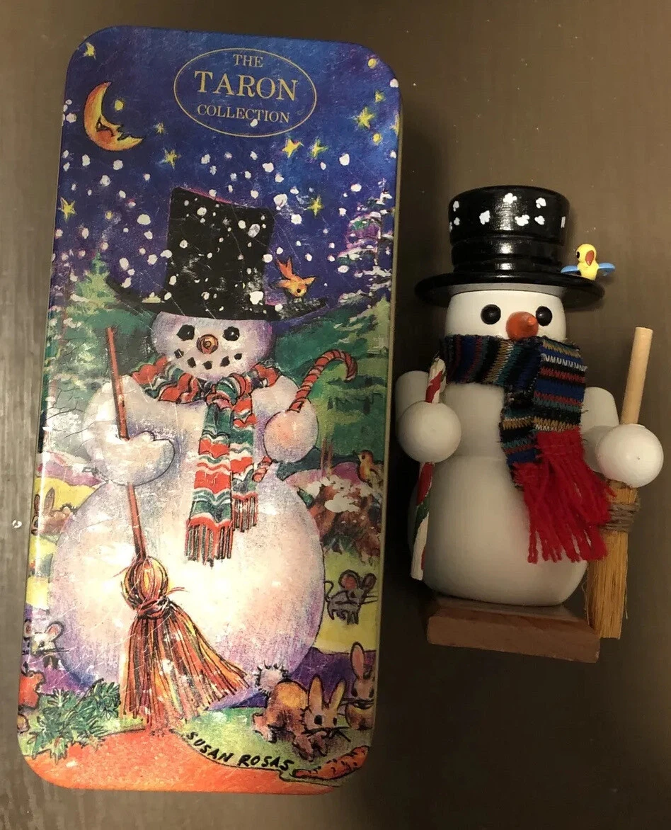 Steinbach Mini Nutcracker 4.5” Taron Collection Herr Schneemann Snowman Lmt Ed