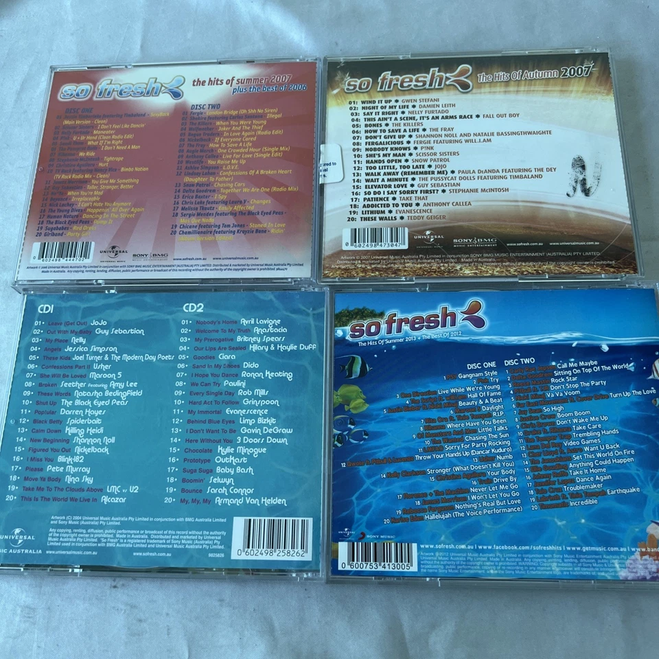 Lote a granel de CDs So Fresh x4 Country Pop Rock Dance R&B 00s compilación de música mixta Foto 2 de 4