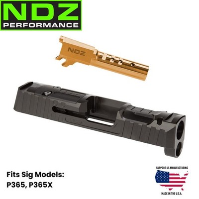 PP-「P」 NDZ Sig P365 P365X Artemis Ported Slide & Barrel RMSC Copper PVD