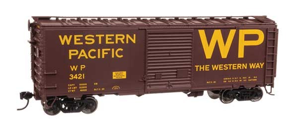 Walthers Mainline 910-45224 HO Scale 40' ACF Welded Boxcar RTR WP #3421