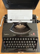 Optima Plana Vintage Schreibmaschine 50er Jahre Germany - funktionst&uuml;chtig