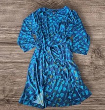 Designer women Xl extra large petite clothes geometric polkadot throw over dress
